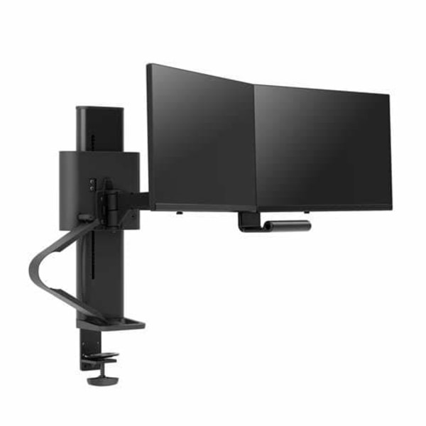 TRACE DUAL MONITORS PANEL/CLAMP MATTE BLACK Sort