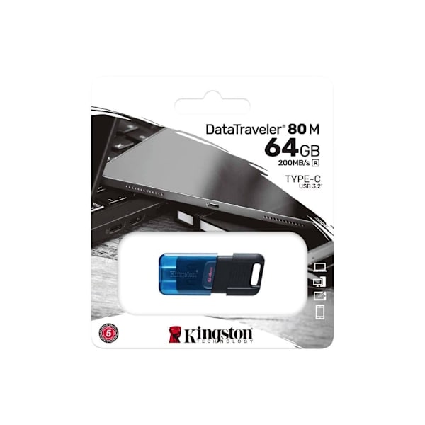 Zibatmiņa Kingston DataTraveler 80 M 64GB USB-C