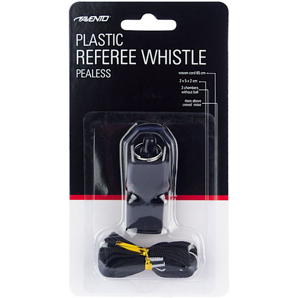 Referee's whistle pealess AVENTO 75FI Black