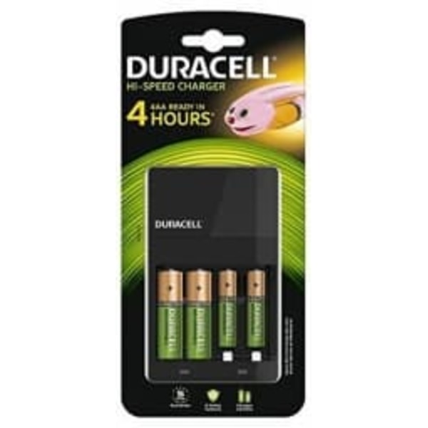 Duracell Hi-Speed Value Charger inc. 2AA 1300mAh & 2AAA 750mAh Sort