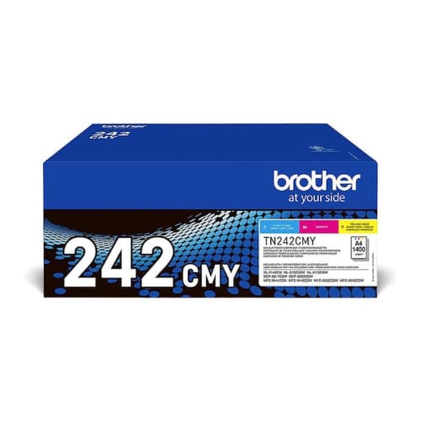 Brother toner cartridge TN242CMY Value Pack - 3-pack - Yellow, Cyan, Magenta