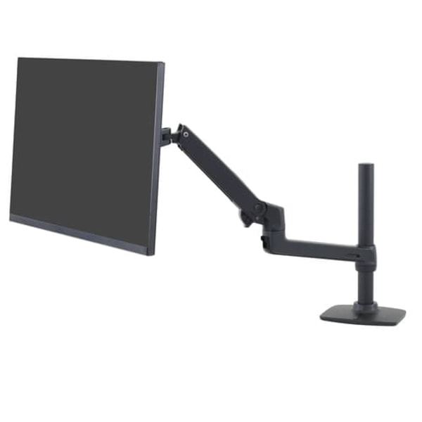 LX DESK MOUNT LCD MONITOR ARM/TALL POLE MATTE BLACK Svart
