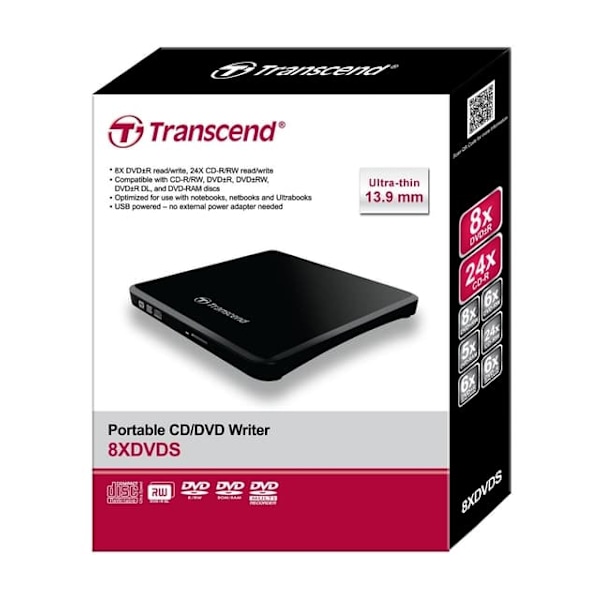 Transcend Portable DVD Writer Black