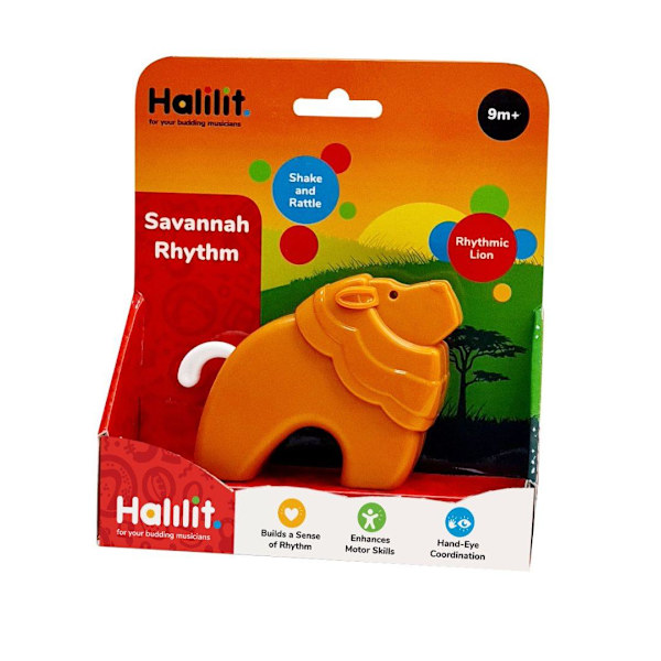 HALILIT Rattle Savannah rhythm, Lion