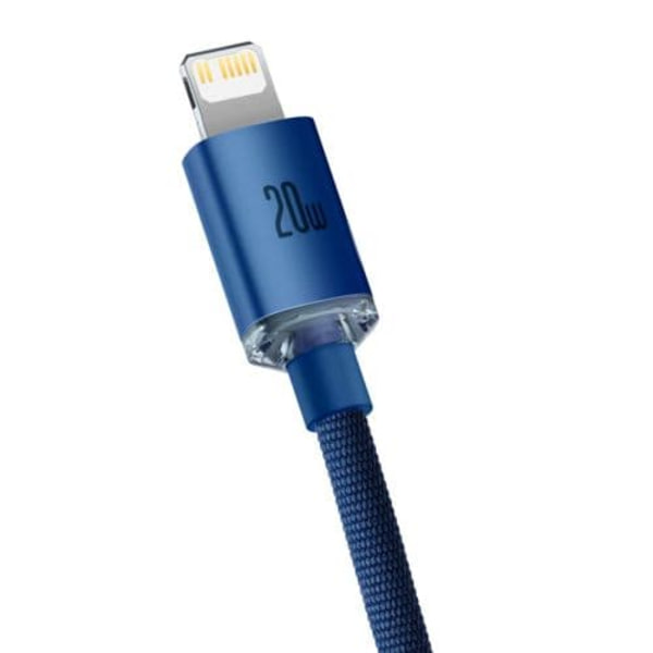 Baseus Crystal Shine cable USB-C to Lightning, 20W, PD, 2m (blue)