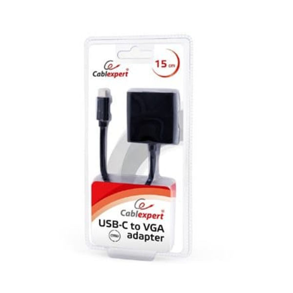 Adapter USB C/VGA męski Sort