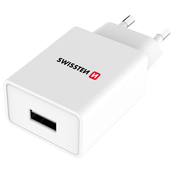 Swissten Travel Charger Smart  IC USB 1A + Data Cable USB / Micro USB 1.2m