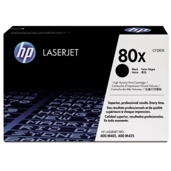HP 80X High Yield Black Original LaserJet Toner Cartridge