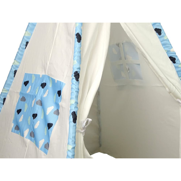 Indian Tepee Tent Playhouse Clouds Waterproof