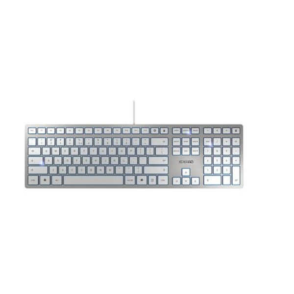 CHERRY KC 6000 SLIM KEYBOAD USB/US ENGLISH/INT Silver, Vit