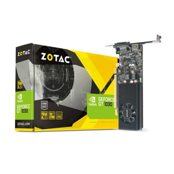 Zotac ZT-P10300A-10L graphics card NVIDIA GeForce GT 1030 2 GB GDDR5 Sort