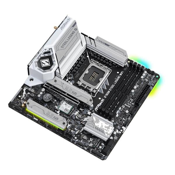 ASRock Mainboard B760M Steel Legend WiFi - M-ATX - LGA 1700 - Intel B760