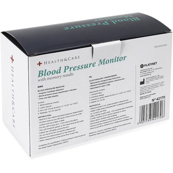 Omega blood pressure monitor PBPMKD558 (42170)