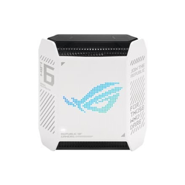 Wifi 6 802.11ax Tri-band Gigabit Gaming Mesh Router | GT6 ROG Rapture (1-Pack) | 802.11ax | 574+4804+4804 Mbit/s | 10/100/1000 Mbit/s | Ethernet LAN (