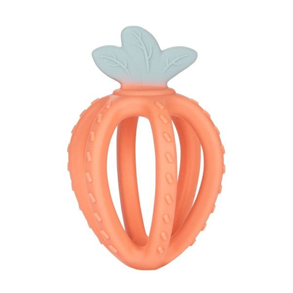 CANPOL BABIES 3D silicone sensory teether, 3m+,  STRAWBERRY, 80/400_ora
