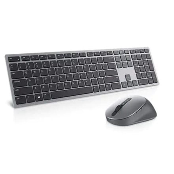 Dell | Premier Multi-Device Keyboard and Mouse | KM7321W | Keyboard and Mouse Set | Wireless | Batteries included | EN/LT | Titan grey | Wireless conn
