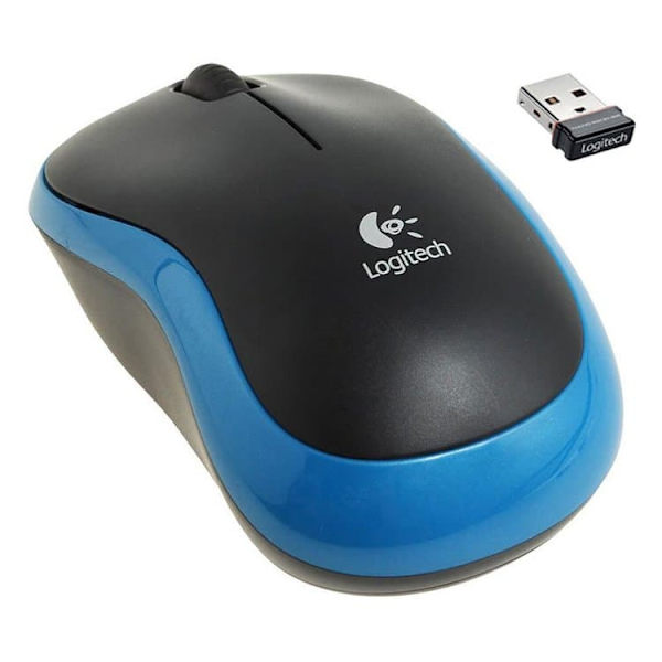 Logitech Wireless Mouse M185 Sort, Blå