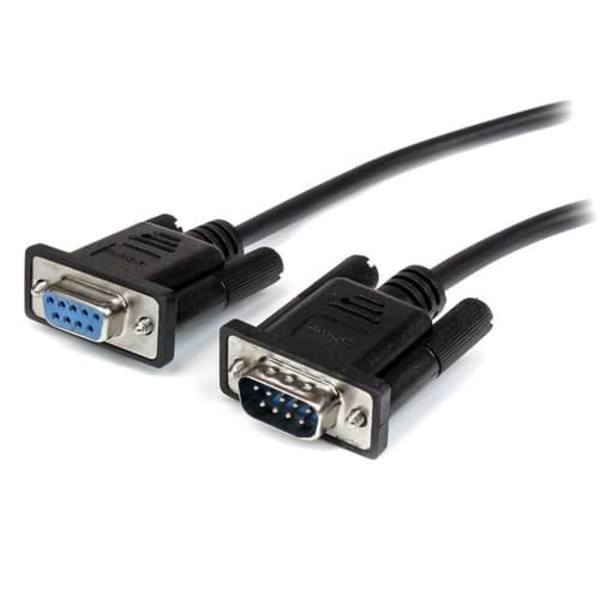 1M BLACK DB9 SERIAL CABLE M/F/.