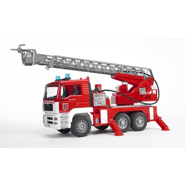 BRUDER fire engine with slewing ladder, 02771