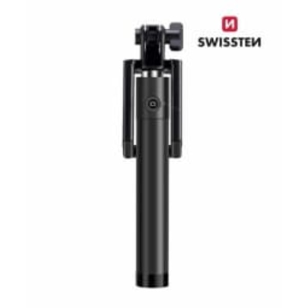 Swissten Wired Selfie Stick Black