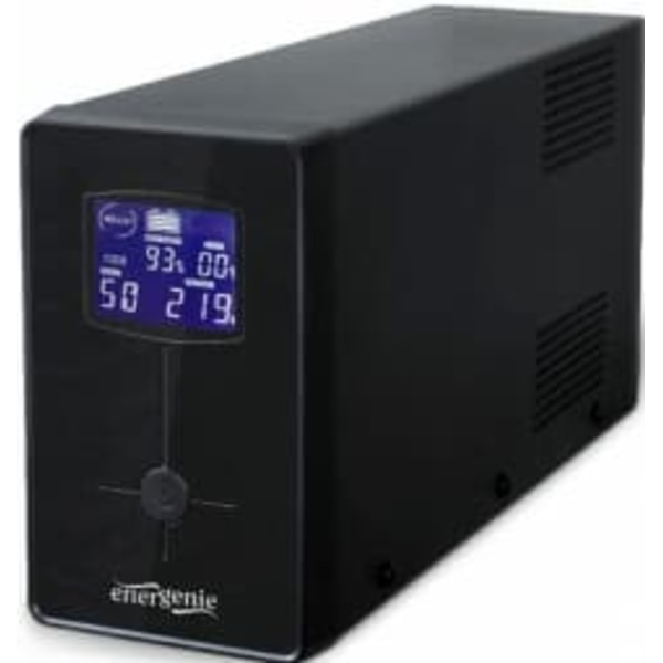 Gembird EG-UPS-031 uninterruptible power supply (UPS) 0.65 kVA 390 W 3 AC outlet(s) Svart