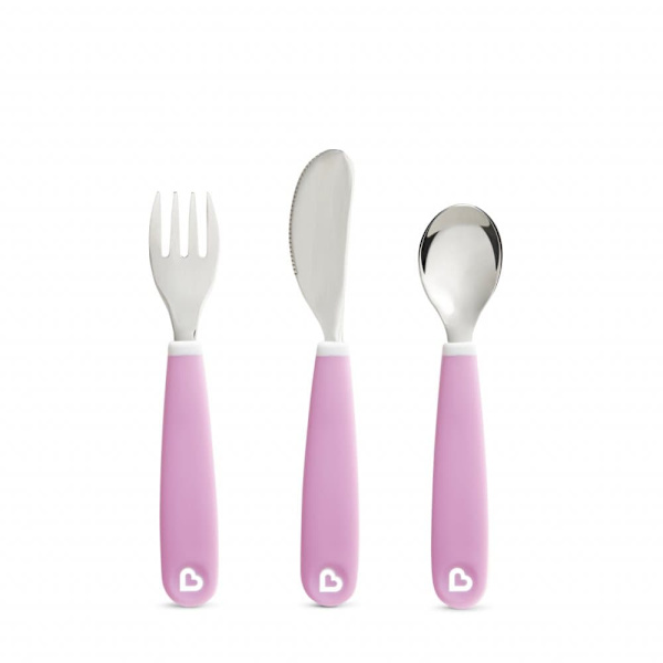 MUNCHKIN Splash Fork Knife Spoon-Pur, 3pcs, 9025401