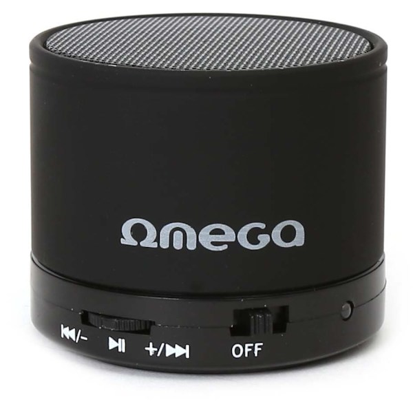 Omega wireless speaker Bluetooth V3.0 Alu 3in1 OG47B, black (42643)