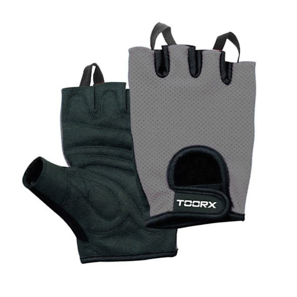 Toorx training gloves AHF028 M black/grey suede and micro-mesh