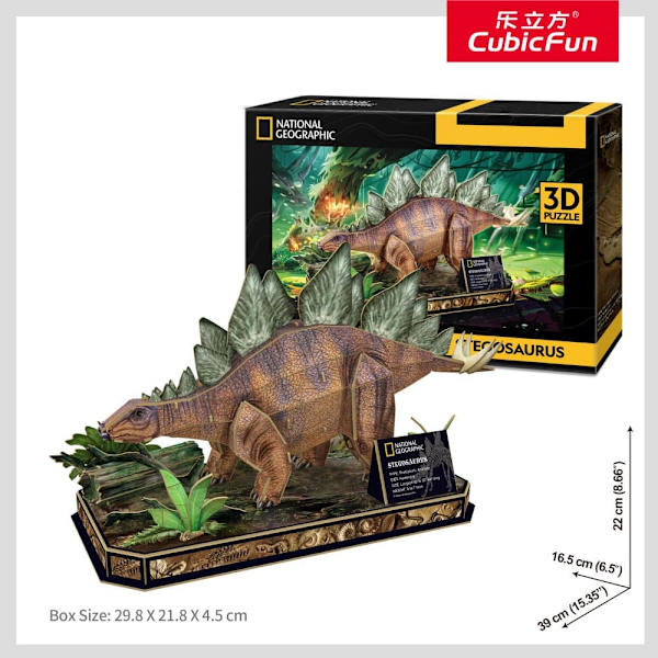 CUBIC FUN National Geographic 3D puzzle Stegosaurus