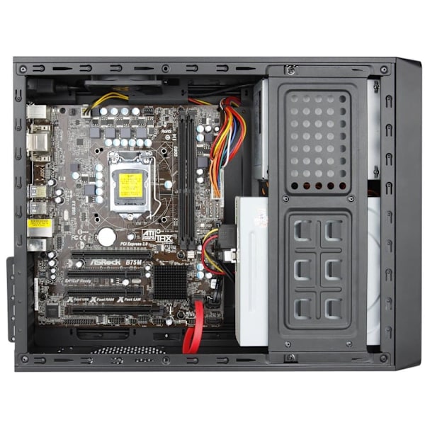 CARCASE Chieftec, "Uni" mini tower Black, M-ATX desktop, Slimline, sursa 450W, "UE-02B-450BFX"