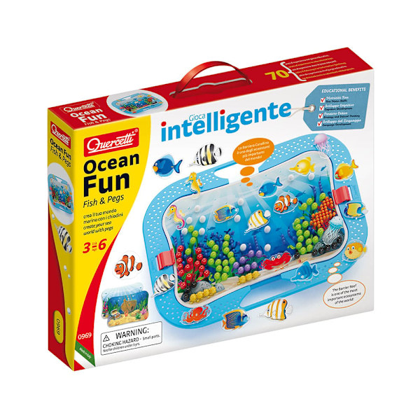 QUERCETTI set OCEAN FUN FISH & PEGS, 00969