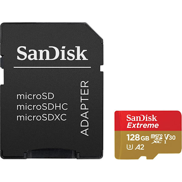 SanDisk Extreme 128 GB MicroSDXC UHS-I Class 10