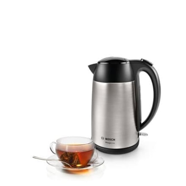Bosch TWK3P420 electric kettle 1.7 L 2400 W Black, Stainless steel