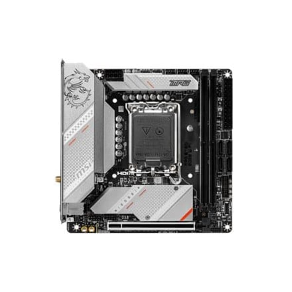 MSI | MPG B760I EDGE WIFI | Processor family Intel | Processor socket  LGA1700 | DDR5 DIMM | Memory slots 2 | Supported hard disk drive interfaces SAT