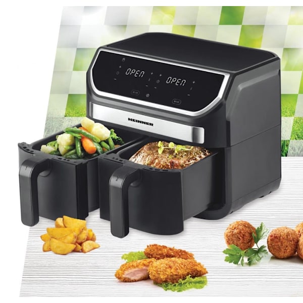 FRITEUZA DUBLA HEINNER HAF-KDB1700BK