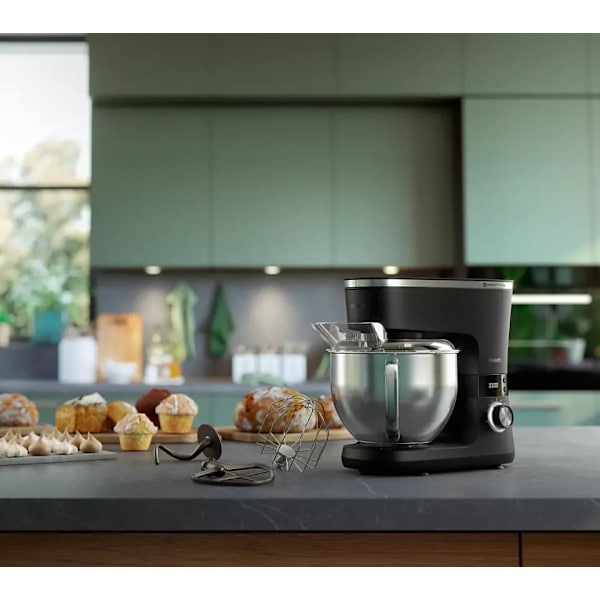 Philips Series 7000 Kitchen Machine HR7962/21, 5.5L Bowl, 8 speed settings, blender accessory, mincer accessory, 1000W