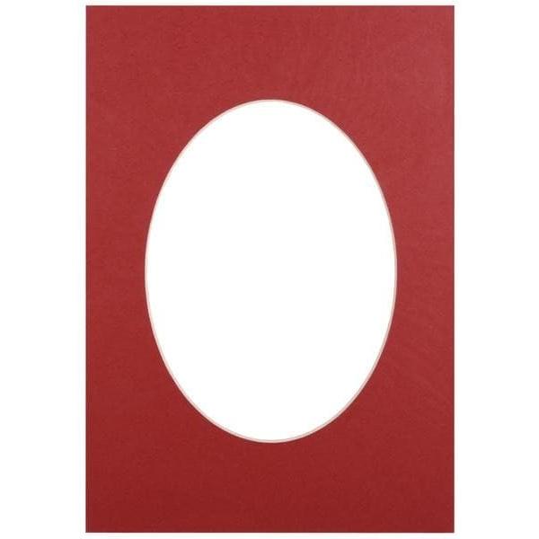 Passepartout 15x21, brick oval