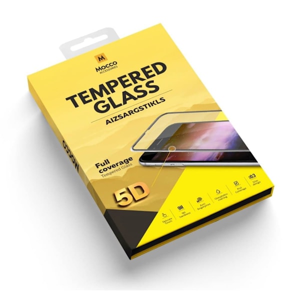 Mocco Full Glue 5D Signature Edition Tempered Glass Full Coverage with Frame Apple iPhone 6 / 6S Black