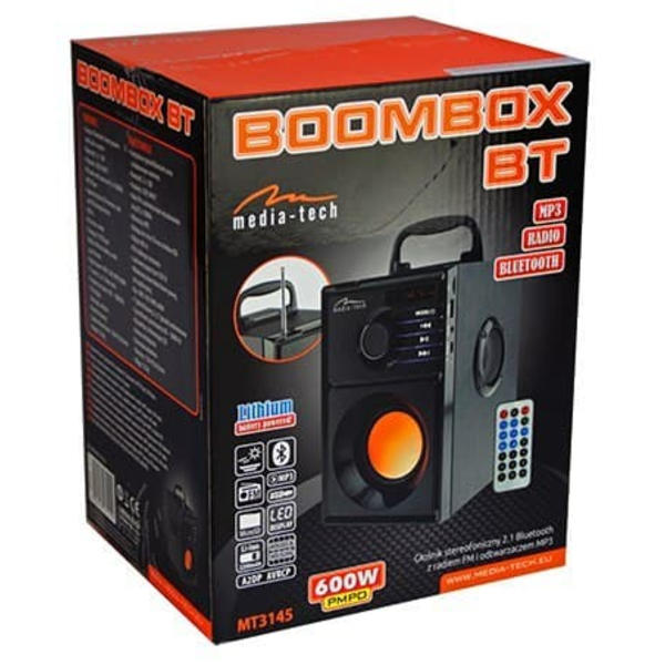 Media-Tech BOOMBOX BT 15 W Stereo portable speaker Black Sort