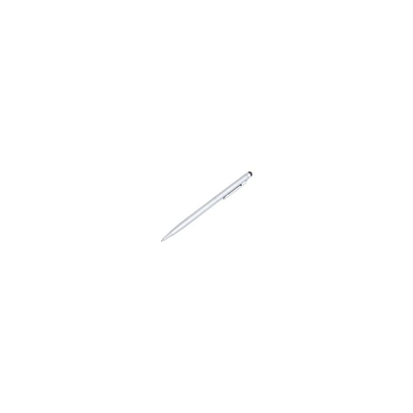 TOUCH PEN LOGILINK, pt. tablete si smartphone, varf cu cap de scriere, aluminiu, argintiu, "AA0041"  (timbru verde 0.03 lei)