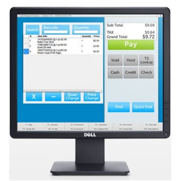DELL E Series E1715S LED display 43.2 cm (17") 1280 x 1024 pixels SXGA LCD Black