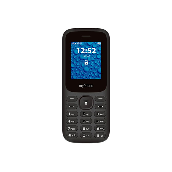 myPhone 2220 (Black) Dual SIM 1.77" TFT 128x160/32MB/microSD/2G | myPhone Sort