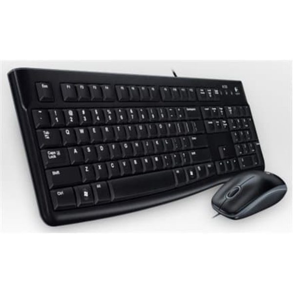 LOGITECH MK120 Corded Combo - BLACK - USB - US INT'L - EER