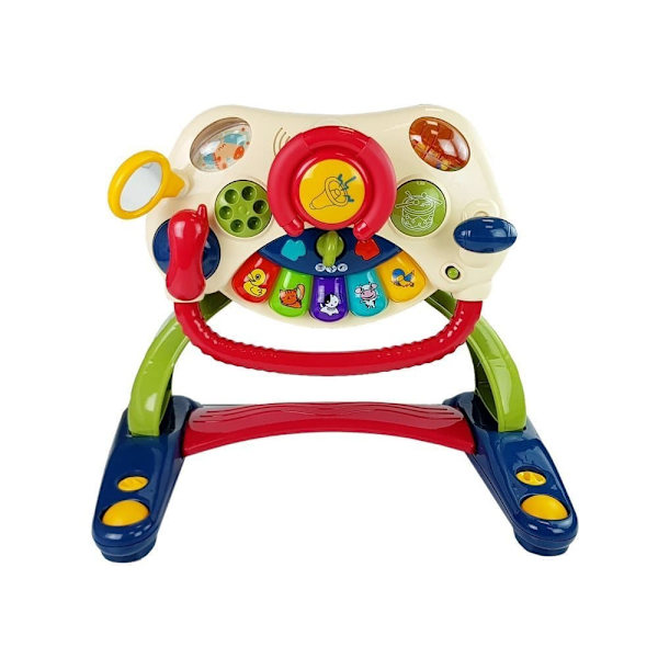 3-in-1 Interactive Baby Stroller Baby Steering Wheel Sound Melodies Animals