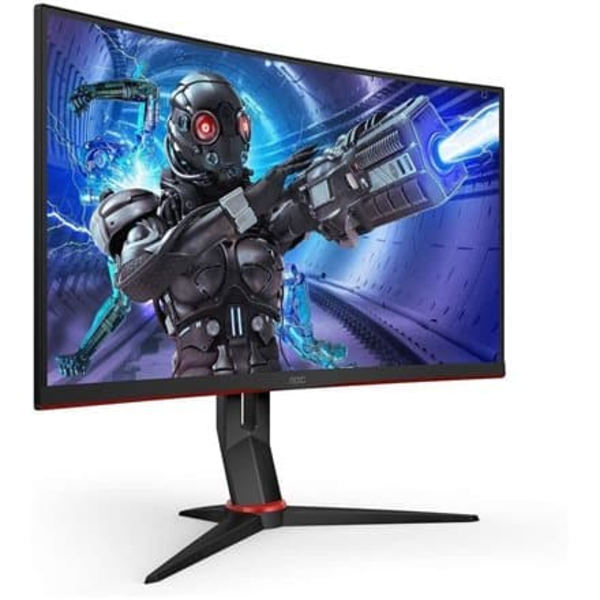 MONITOR  AOC 27 inch, Gaming, VA, Full HD (1920 x 1080), curbat, 300 cd/mp, 0.5 ms, DisplayPort | HDMI x 2, "C27G2ZE/BK" (timbru verde 7 lei)