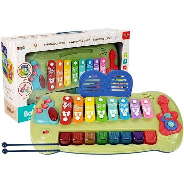 Baby Grand Piano Cymbals Illuminated Keys Music