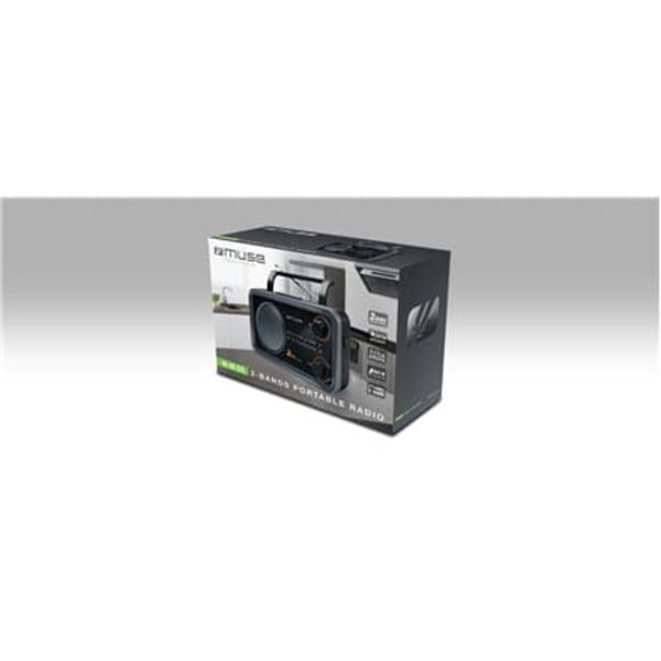 Muse | 2-bands portable radio | M-06DS | AUX in | Grey