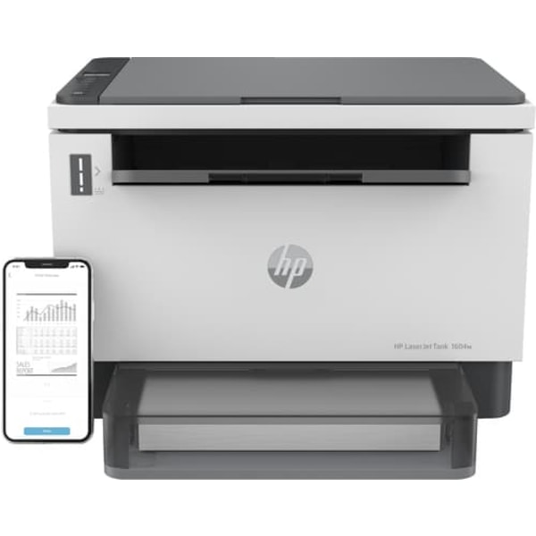 HP LaserJet Tank MFP 1604w Printer Laser A4 600 x 600 DPI 22 ppm Wi-Fi Sort