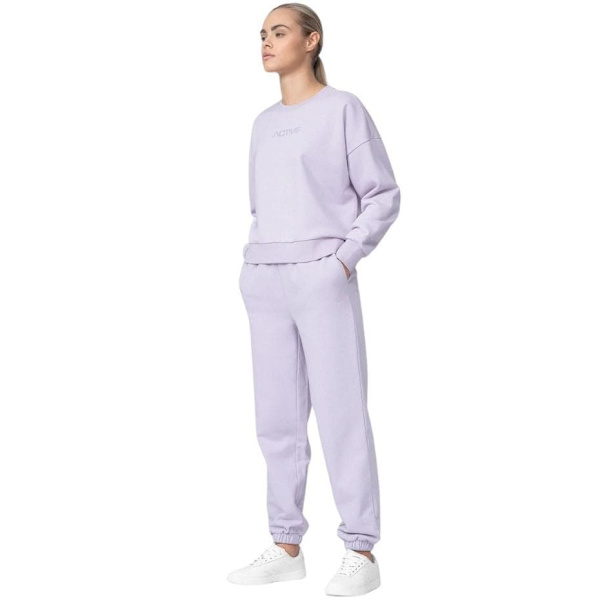 Women's sweatshirt 4F light purple H4L22 BLD023 52S XL