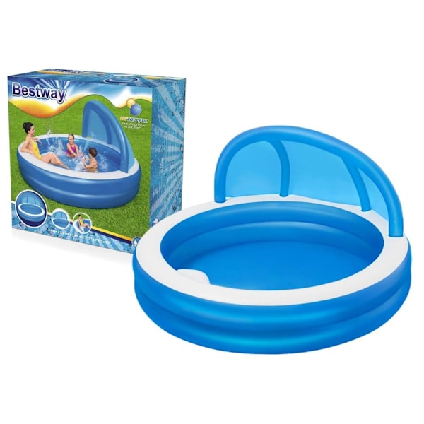 Bestway 7'11" x 7'11" x 55"/2.41m x 2.41m x 1.40m Summer Days Family Pool